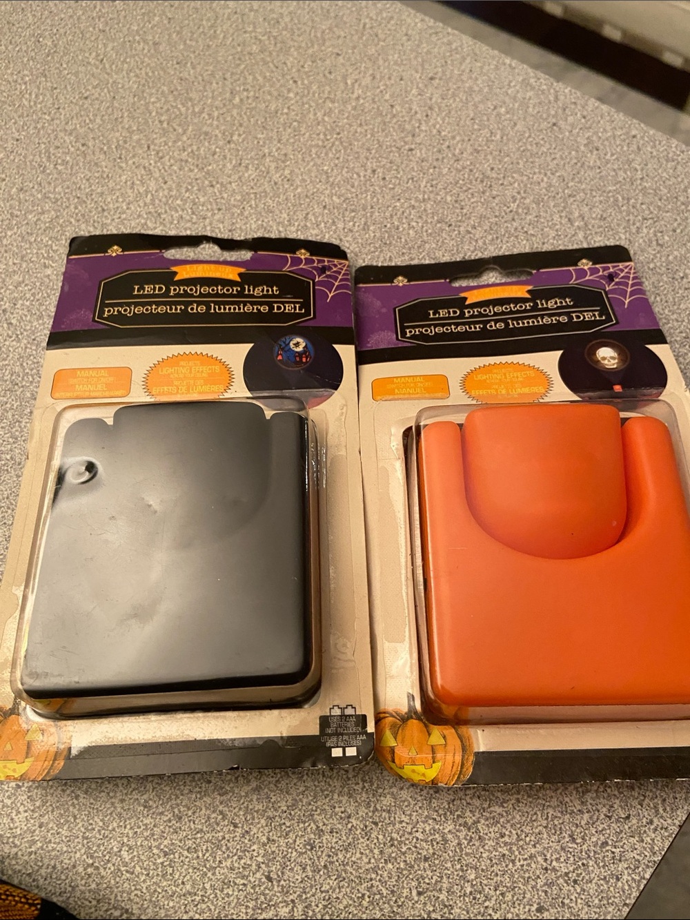 LED Projector Light - Black and Orange